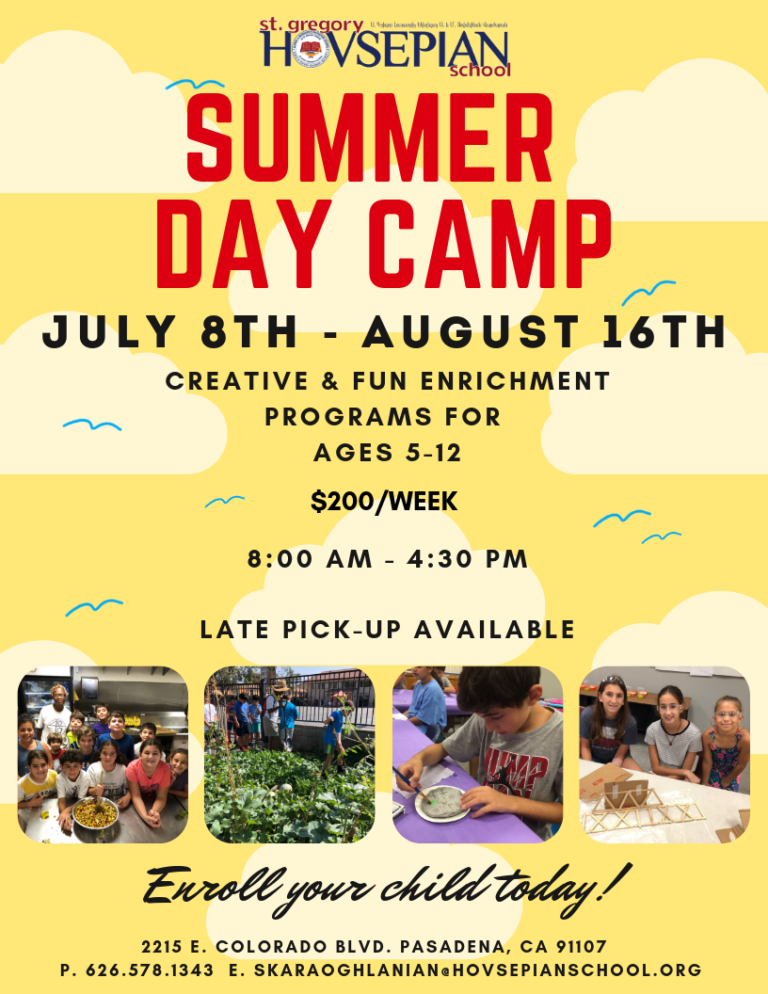 Summer Day Camp Info | Hovsepian School